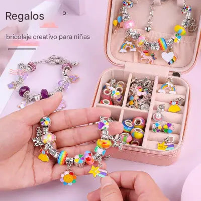 ✨Conjunto de pulseras de dibujos animados para niños, joyería creativa hecha a mano