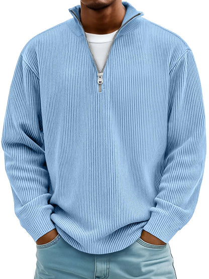 【S-5XL】Nová pánska mikina so stojačikom, jeseň/zima 2026-1