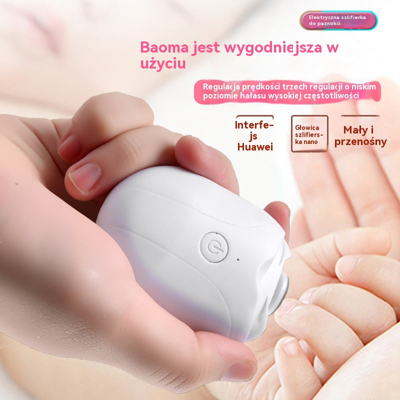 💅 Kup 1 sztukę i otrzymaj 1 za darmo! ✨ Automatyczny pilnik do paznokci (1 sztuka) do bezpiecznej i delikatnej pielęgnacji paznokci 👶