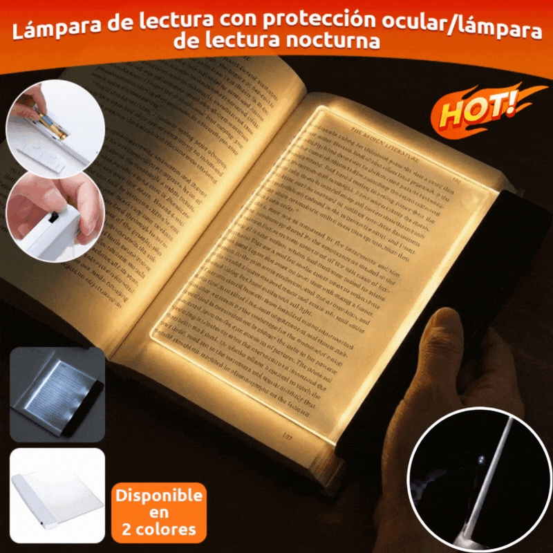📜💡 【Kupte 1, dostanete 1 zdarma】2 položky：Světlo na čtení s nočním viděním a plochým LED panelem, čtecí lampička chránící oči