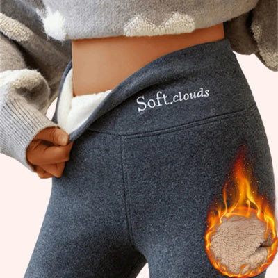 【🥶Kupite 1, dobite 1 gratis】🔥【S-5XL】Nove modne legice z visokim pasom, tople hlače, bombažne hlače
