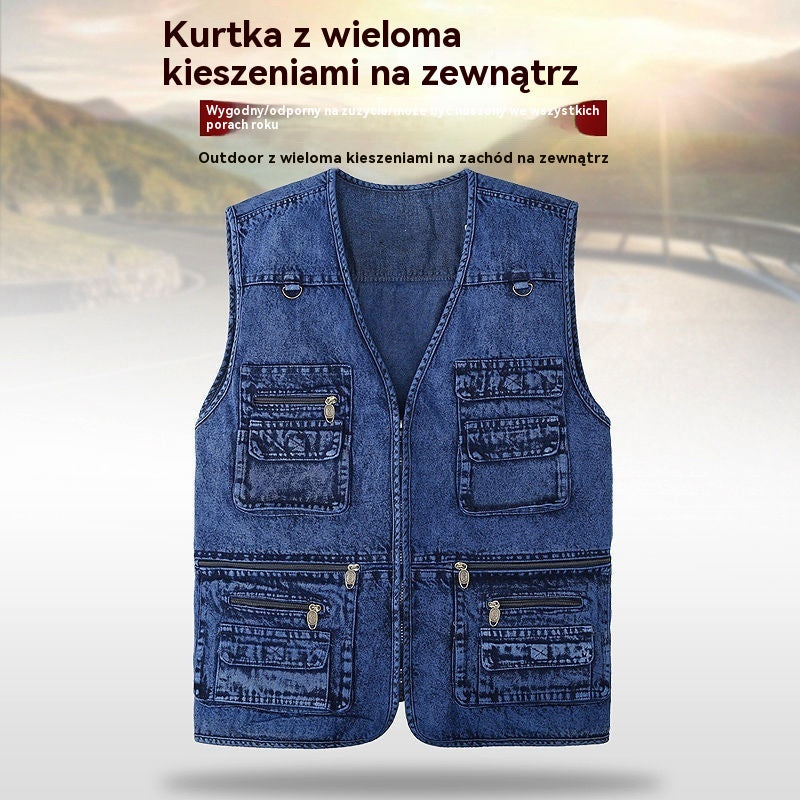 🔥 Nowa kolekcja -50% | Męskie jeansy z wieloma kieszeniami 【XL–7XL】 – Wytrzymałe, oddychające i wygodne
