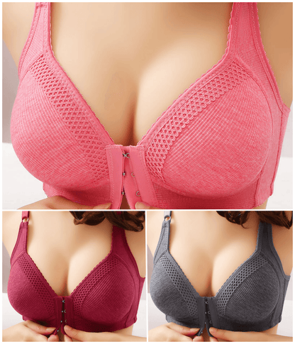 💥【Balení po 3】🔥❤️ Vysoce kvalitní bezešvá push-up podprsenka, módní a sexy, zabraňuje vypadávání