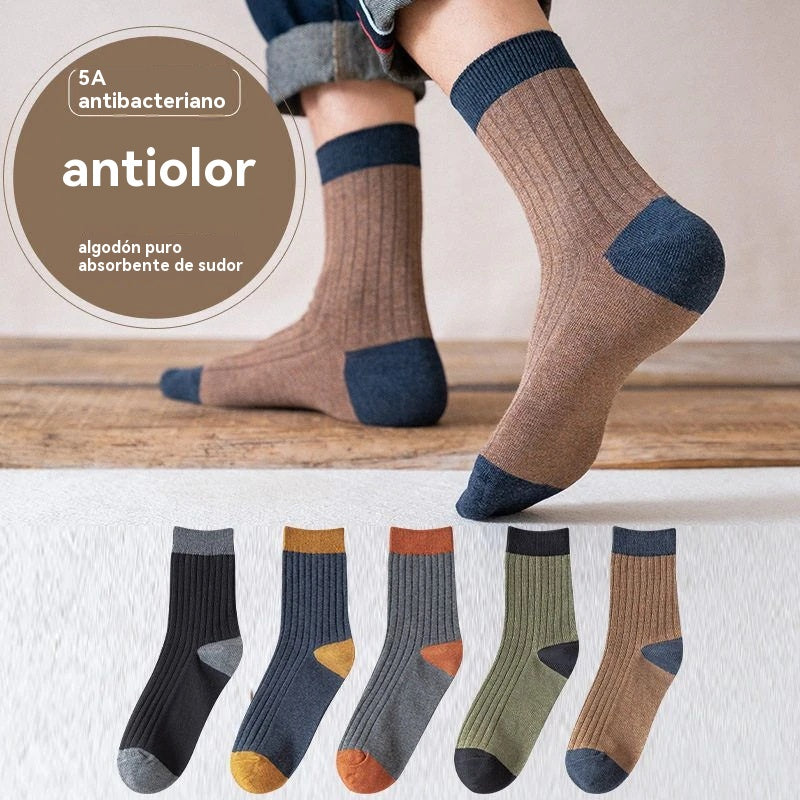 【Compre 5 y obtenga 5 gratis】 Calcetines desodorantes cálidos absorbentes del sudor para hombre