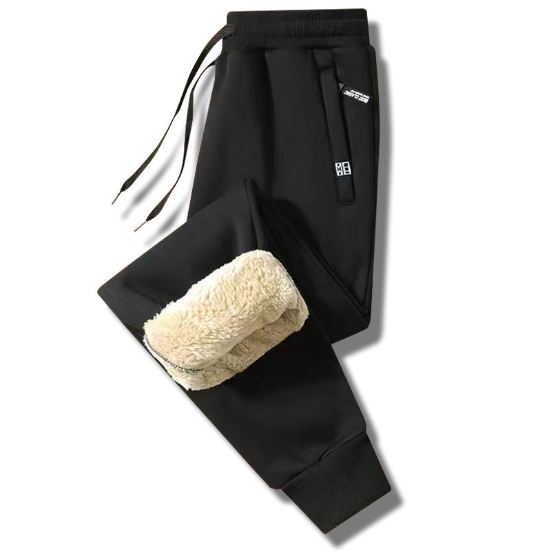 👖【Časovo obmedzená zľava】🔥【M-5XL】2025 Zimné pánske zimné jahňacie vlna zahustená ležérne teplé tepláky✅【40-100kg】