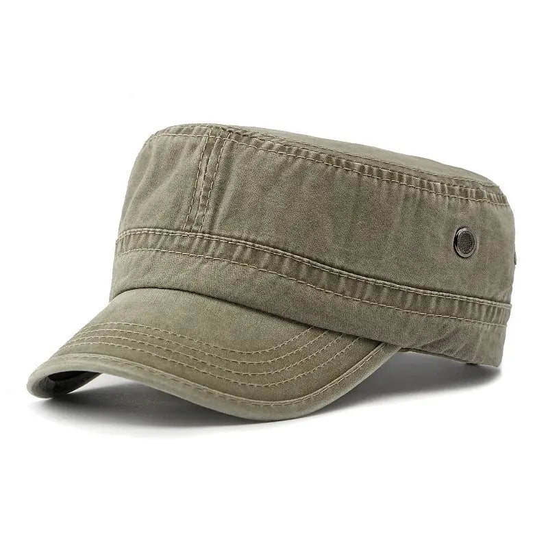 🧢Gorra de cadete militar lavado, estilo vintage, para mujeres y hombres