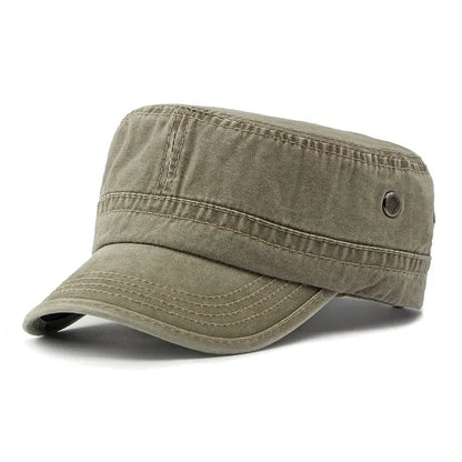 🧢Gorra de cadete militar lavado, estilo vintage, para mujeres y hombres