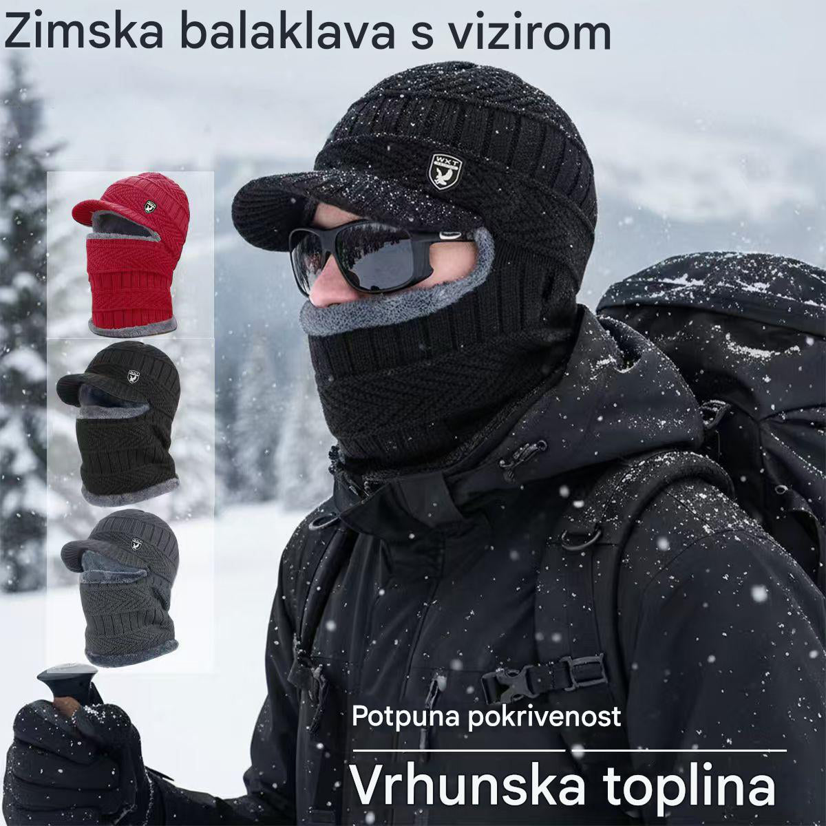 🧢[Ponuda ograničenog trajanja] 🔥 Jednodijelna kapa od debele vune, otporna na vjetar, pogodna za vanjsku upotrebu.