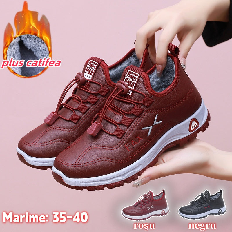 [Reducere 30%] [📢Lichidare de vânzare pentru o perioadă limitată] [35-41] Pantofi de damă noi de iarnă, din piele naturală, lucrați manual, din catifea și bumbac
