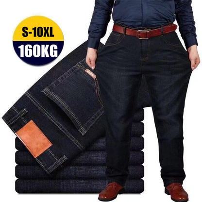 👖😎【50% popusta🔥】【S-10XL】😍 Muške rastezljive traperice većih veličina, ležerne široke hlače, nosivost preko 160 kg