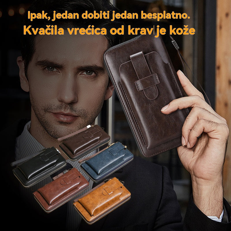 💼Novi ručno izrađeni višenamjenski muški novčanik od prave kože