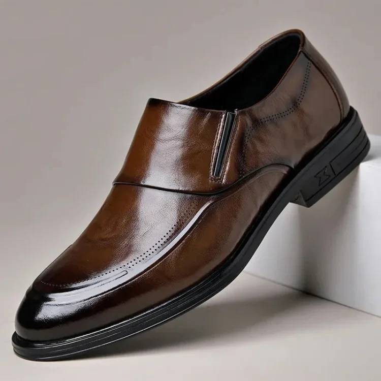 ✨🔥【38-44】Męskie buty biznesowe w stylu brytyjskim z miękkiej skóry ✅miękka skóra ✅oddychające ✅miękka podeszwa ✅codzienne