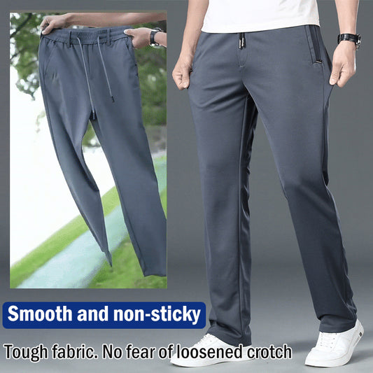 👖☀️【Ofertă de vară 2025】【L–8XL】🔥Pantaloni business casual de vară pentru bărbați – talie elastică, potriviți pentru 45–135 kg