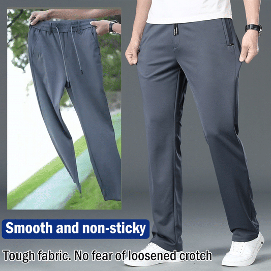 👖☀️【Ofertă de vară 2025】【L–8XL】🔥Pantaloni business casual de vară pentru bărbați – talie elastică, potriviți pentru 45–135 kg