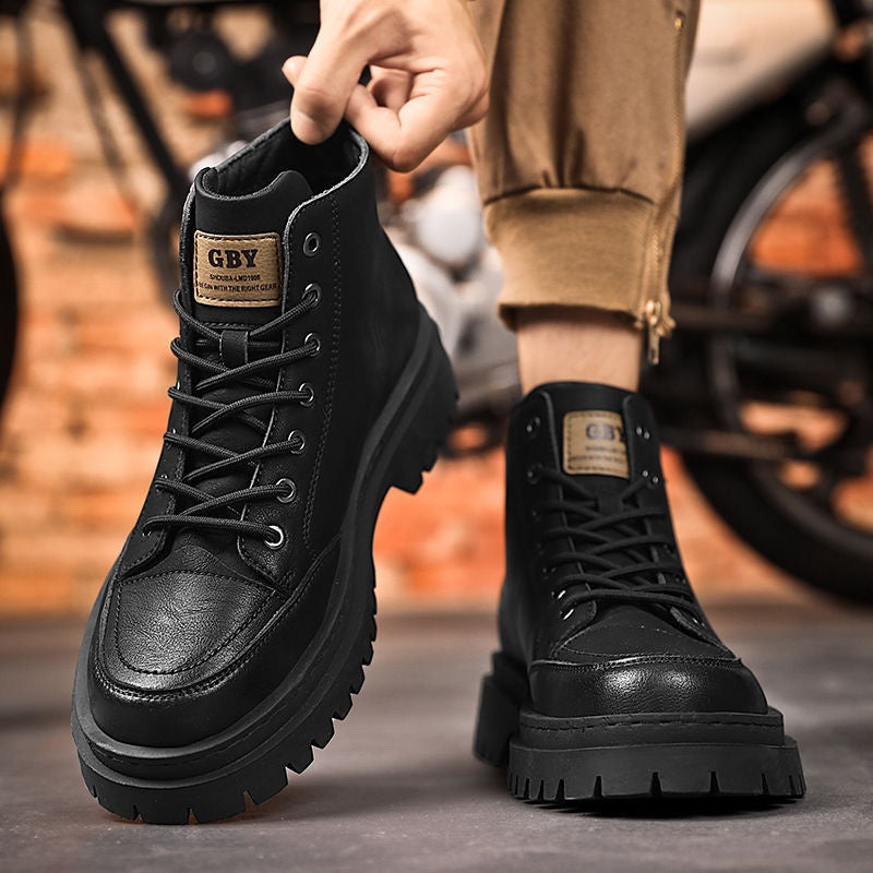 💪【39-44】Jesenske i zimske retro visoke muške cipele, retro britanski stil