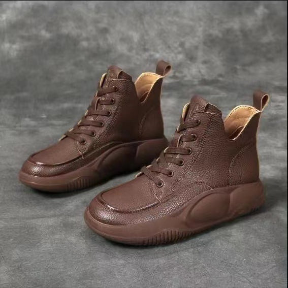 😍【36-41】Nove male kožne čizme za sport i slobodno vrijeme, martinke s debelim đonom, noge udobne i neumorne