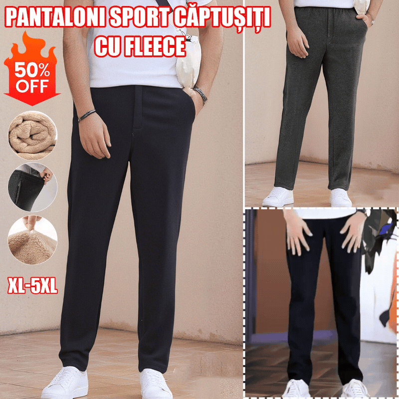 ❄️⛄【XL-5XL】Grube spodnie dresowe z wełny jagnięcej dla mężczyzn w średnim i starszym wieku