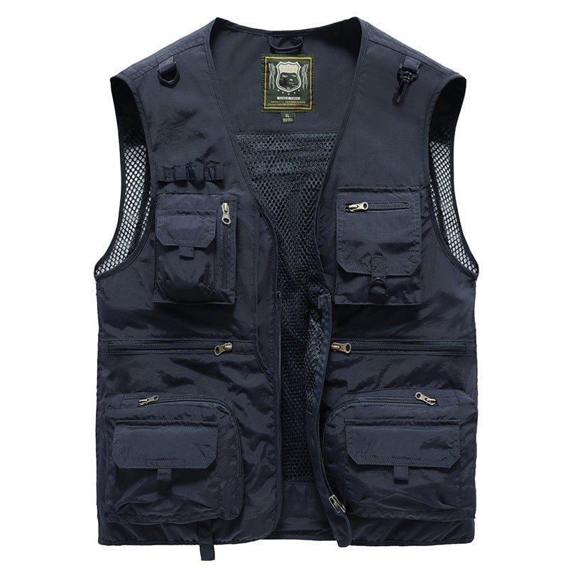 💥【50% DE DESCUENTO】【S-6XL】Chaleco multibolsillos para ropa de trabajo al aire libre en verano