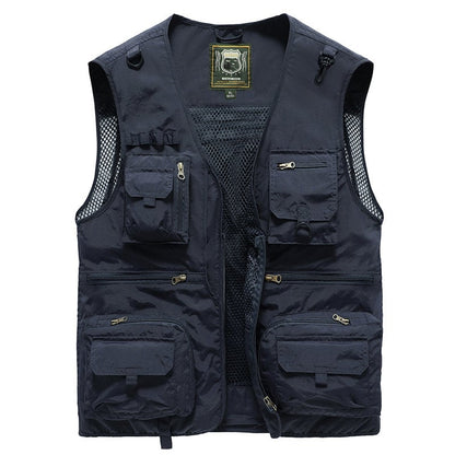 💥【50% DE DESCUENTO】【S-6XL】Chaleco multibolsillos para ropa de trabajo al aire libre en verano
