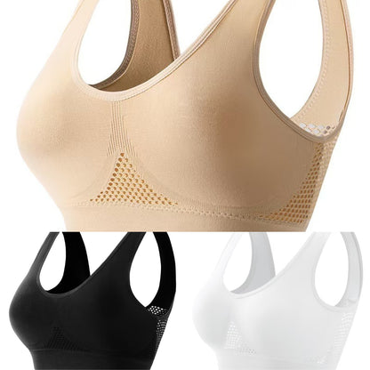 【 🔥VÝPREDAJ NA KONIEC SEZÓNY】😍【Balení 3 kusů】Bezešvá podprsenka pro plné velikosti ❤️ Prodyšná a chladivá【40–120KG】