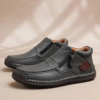 【38-48】Mocasines de conducción para hombre hechos a mano en piel – Puntera ancha, soporte para el arco