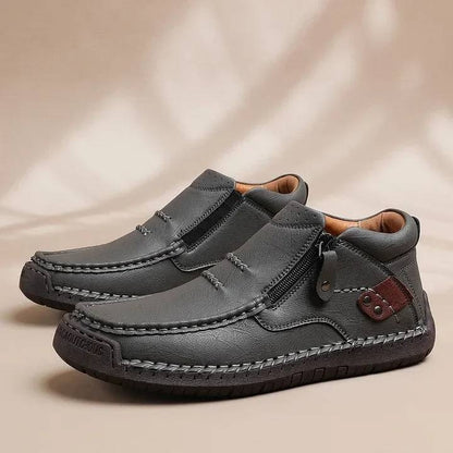 【38-48】Mocasines de conducción para hombre hechos a mano en piel – Puntera ancha, soporte para el arco