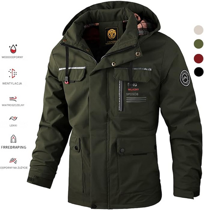 🔥🔥【M-6XL】Jesień i zima męska gruba ciepła wiatroszczelna i wodoodporna kurtka