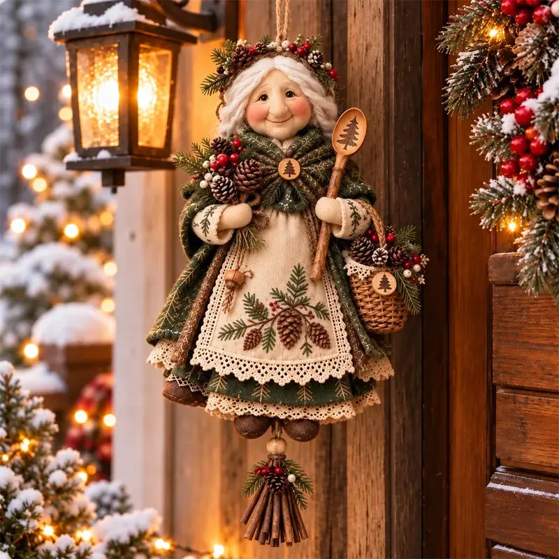 🎄❤️ Bonita, práctica y portátil decoración "Buena Suerte Abuela" - añade un toque de ambiente cálido.