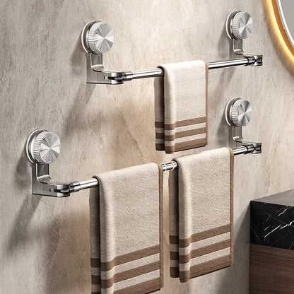 🎁【Dobírka】✨🚿Lehký a bezvrtací design – Výsuvný věšák na ručníky s přísavkou