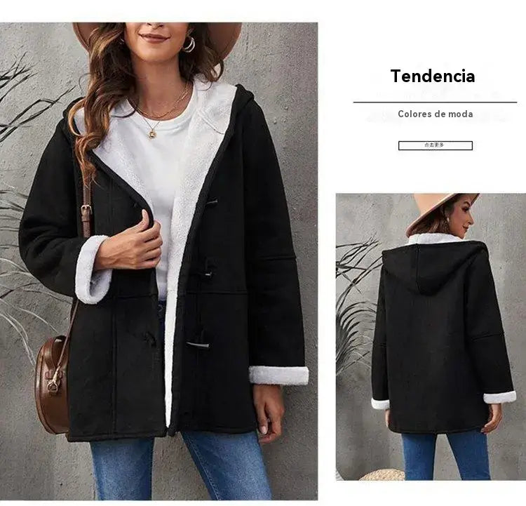 🐏 Sezónna zľava -43% 🔥【S-5XL】Dámsky zimný kabát s flísovou podšívkou a kožušinovým golierom