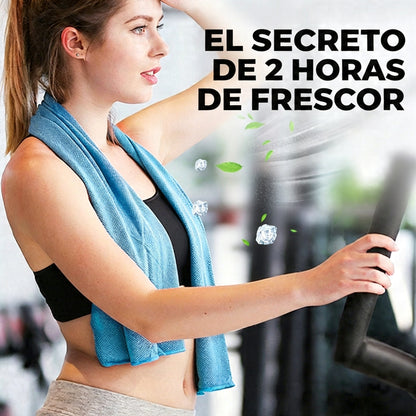 🎁 Compra 1 y llévate 1 gratis: 2 unidades por 29€ 🧊 Toalla refrescante instantánea con estuche de silicona de regalo – frío al instante, reutilizable y lista para cualquier aventura ✨