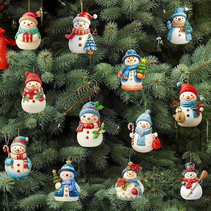 🎄🎅⛄【Kupite 6, dobijte 6 gratis】Slatki božićni ukras snjegović