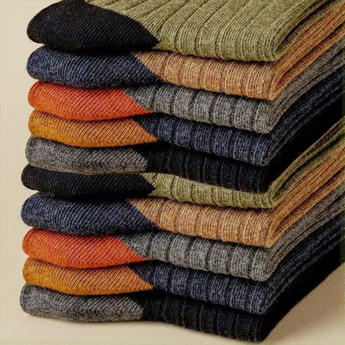 ❤️【1 sada za 10 páry】💥🧦Pánské hřejivé a zápach odpuzující ponožky - odvádějí pot a jsou prodyšné, udržují nohy v suchu a pohodlí