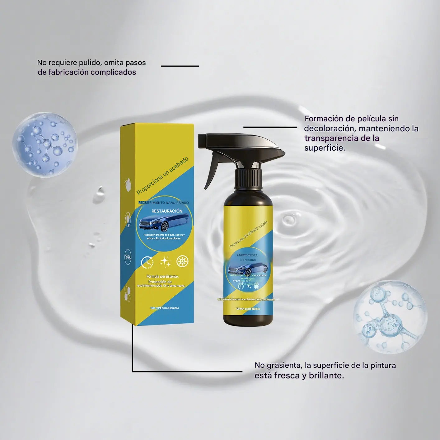 ⏰🎉【50% de descuento】🚗 Spray multiusos especializado para la reparación de daños en automóviles