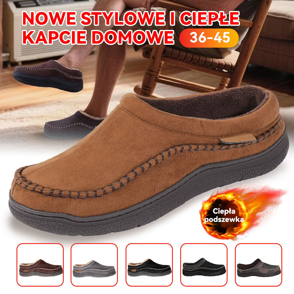 💥【36-45】Tople i udobne, ove muške papuče s plišanom podstavom savršene su za zimu. Tople i ne klize.