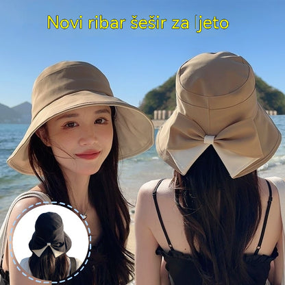 🎀🎀 50% popusta 👒 | Retro šešir s mašnom: sklopiv i prozračan, ljetni neophodan.