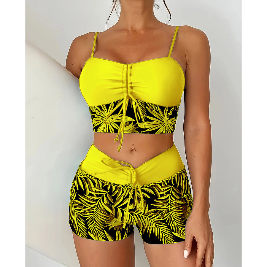 🏊‍👙【S-2XL】🌴 Costum de baie elegant, mărime mare, cu imprimeu