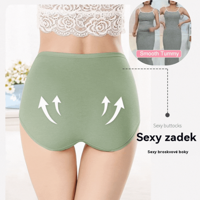 💖Poslední den sleva 50 % - 【Kupte 3, získejte 3 zdarma】✅【 45-90 kg】Nadzvednutí hýždí s vysokým pasem z vysoce kvalitní bavlny✨️