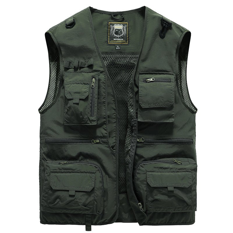 💥【50% DE DESCUENTO】【S-6XL】Chaleco multibolsillos para ropa de trabajo al aire libre en verano