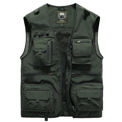 💥【50% DE DESCUENTO】【S-6XL】Chaleco multibolsillos para ropa de trabajo al aire libre en verano