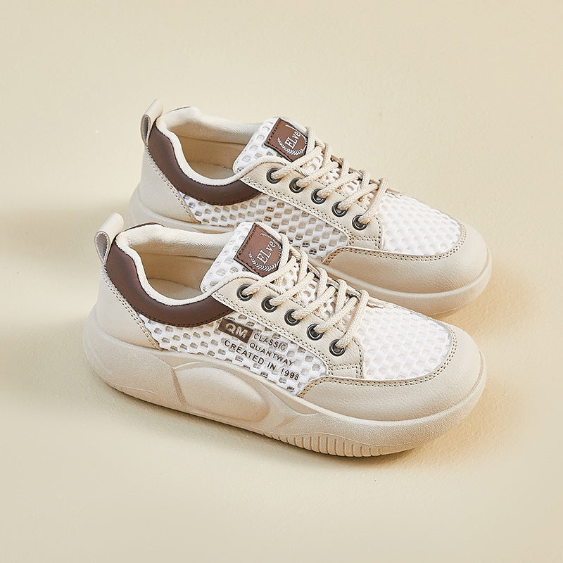 📣【35-41】2025 letnie białe buty nowa koreańska wersja ins oddychające buty