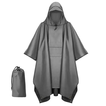 🏕️ Poncho de Lluvia Multifunción 3 en 1 | Capa Impermeable + Tienda de Campaña + Manta de Suelo | Para Senderismo y Camping 🌧️