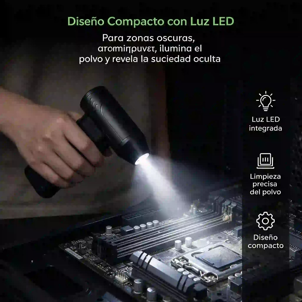 🔥🌪️ Potente soplador de alta velocidad para eliminar el polvo — Ideal para acampar, limpiar el polvo y retirar nieve