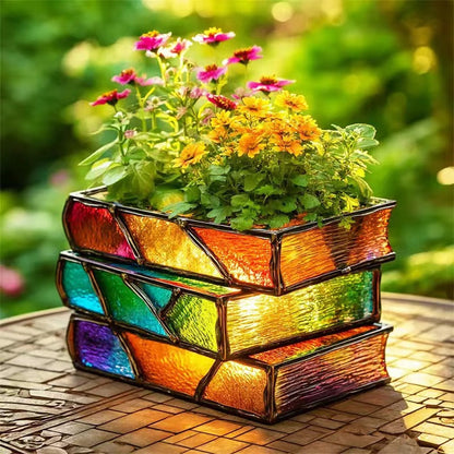 💐🔥💐🔥Nowa prosta, ozdobna doniczka w kształcie książki wykonana z żywicy