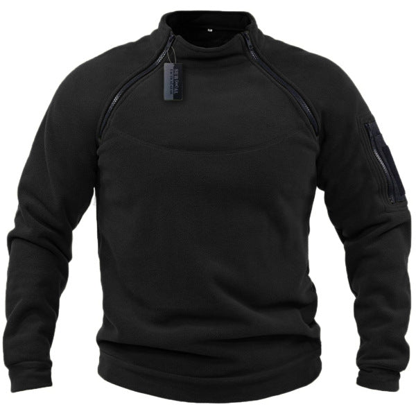 🎉✨【S-4XL】2025 nowa moda męska zimowa ciepła polarowa kurtka bazowa, bluza