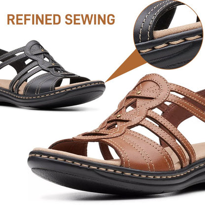 😍【Rabat ograniczony czasowo】【35-43】Miękkie i wygodne skórzane sandały damskie 4038084
