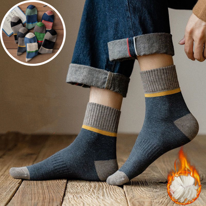 😍🧦【Kupte 5 a získáte 5 zdarma, 10 párů】Antibakteriální, deodorační a teplé vlněné ponožky na podzim a zimu.