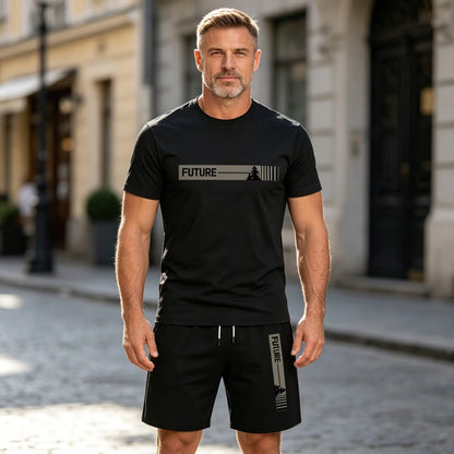 [Majica kratkih rukava + kratke hlače] Novi ljetni ležerni set za van od ledeno svile - elegantno sportsko odijelo koje se brzo suši