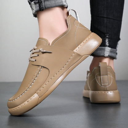 👞【39-46】Nou pentru 2025, pantofi casual anti-alunecare, la modă pentru bărbați, retro