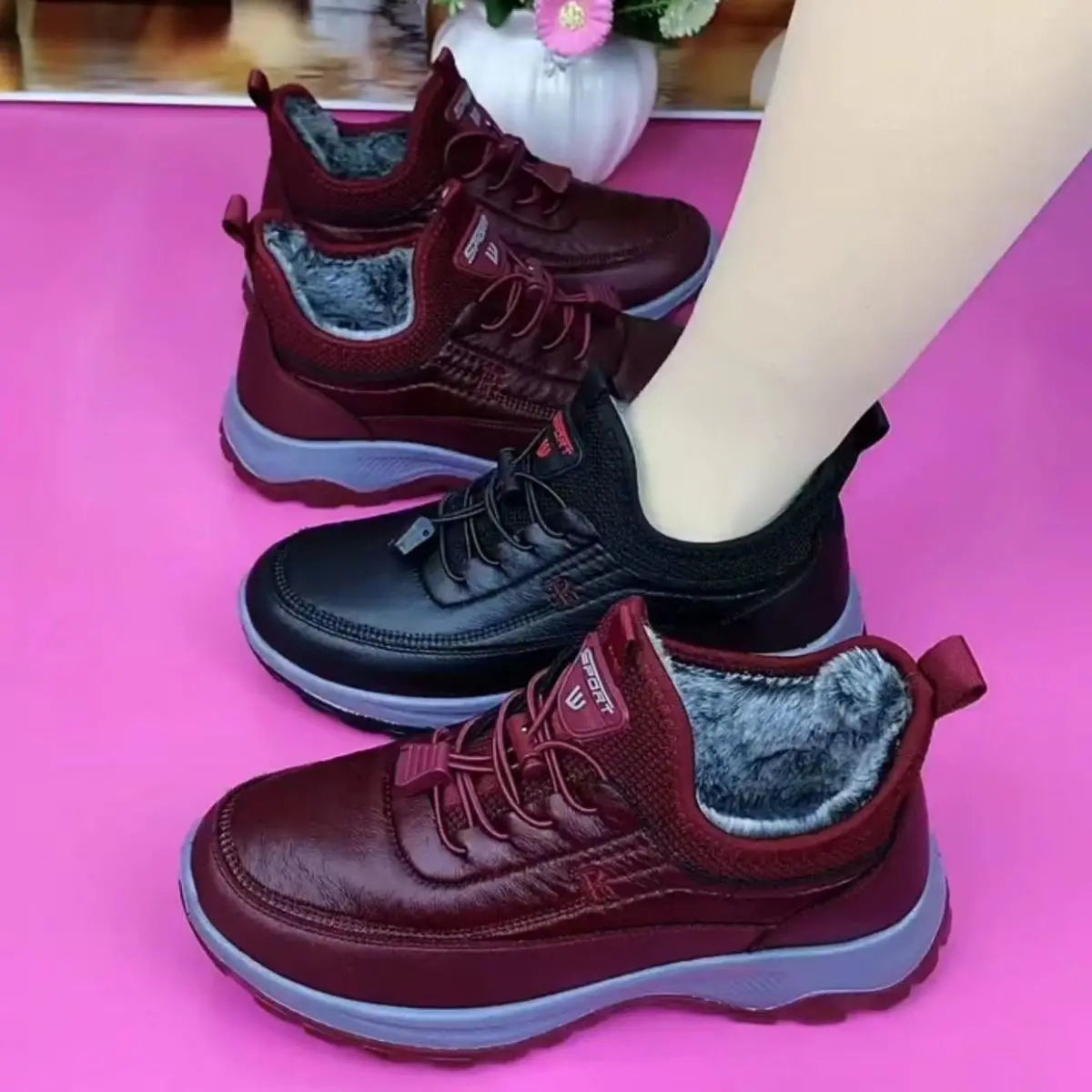 🌈⛄【Tallas 35-41】Nuevas zapatillas deportivas para mujer 💝 con suela blanda: cómodas, de piel auténtica, para otoño e invierno.